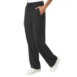 NEW Mondetta Soft Terry Wide Leg Pant | Black
